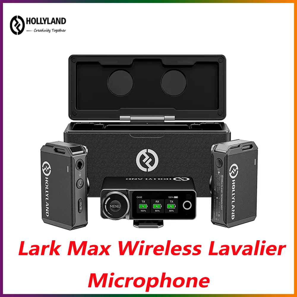 Hollyland Lark Max Professional Wireless Lavalier Microphone MIC 250m Range for DSLR camera smartphones iPone Android VS 150