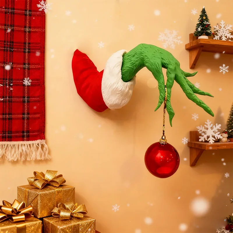 The Fairy Christmas Tree Is Decorated With Green Plush Toys Monster Arms Puppets And Fairy Christmas Trees To Decorate The Party