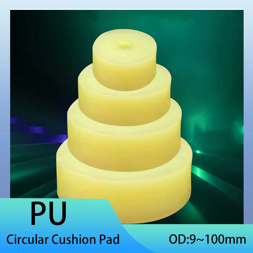 1-20Pcs Polyurethane PU Circular Cushion OD 9-100mm Heavy-Duty Machinery Foot Anti-Collision Pad Shock-Absorbing Pad ID 4~50mm