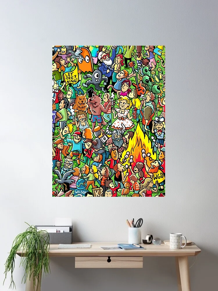 

Where's Walfredo, Art Print Canvas Poster, Living Room Decor, Home Wall Picture