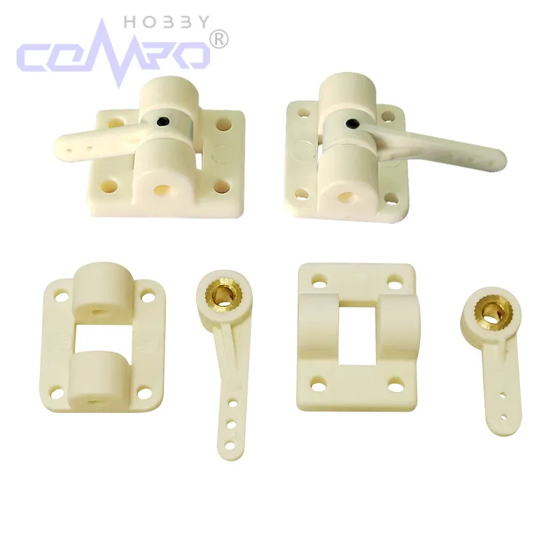 5 jeux de bras et supports de direction de roue avant de train d'atterrissage de 4MM, 2/3 trous pour remplacement d'avion RC à aile fixe en mousse KT