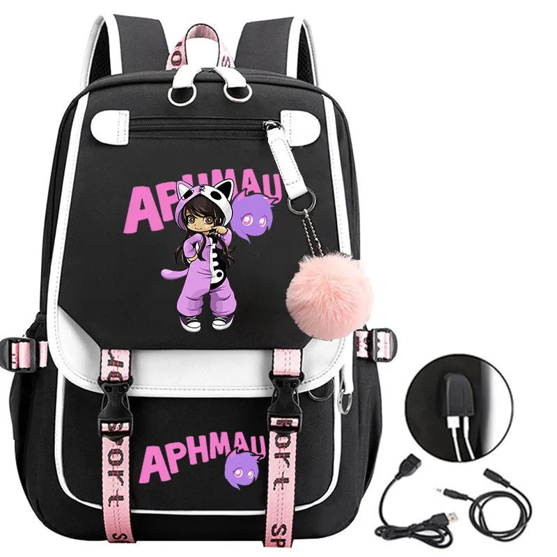 

Aphmau nylon backpack large capacity student school bag travel backpack