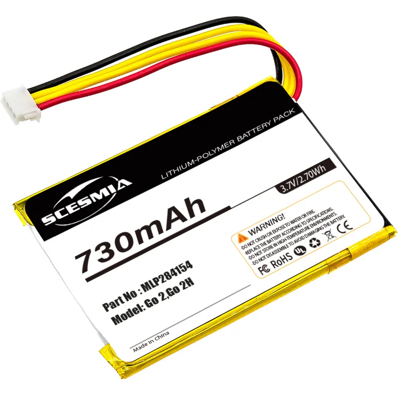Replacement   Battery GO2/MLP284154  MLP284154 for JBL  Go 2, Go2H  3.7V/730mAh