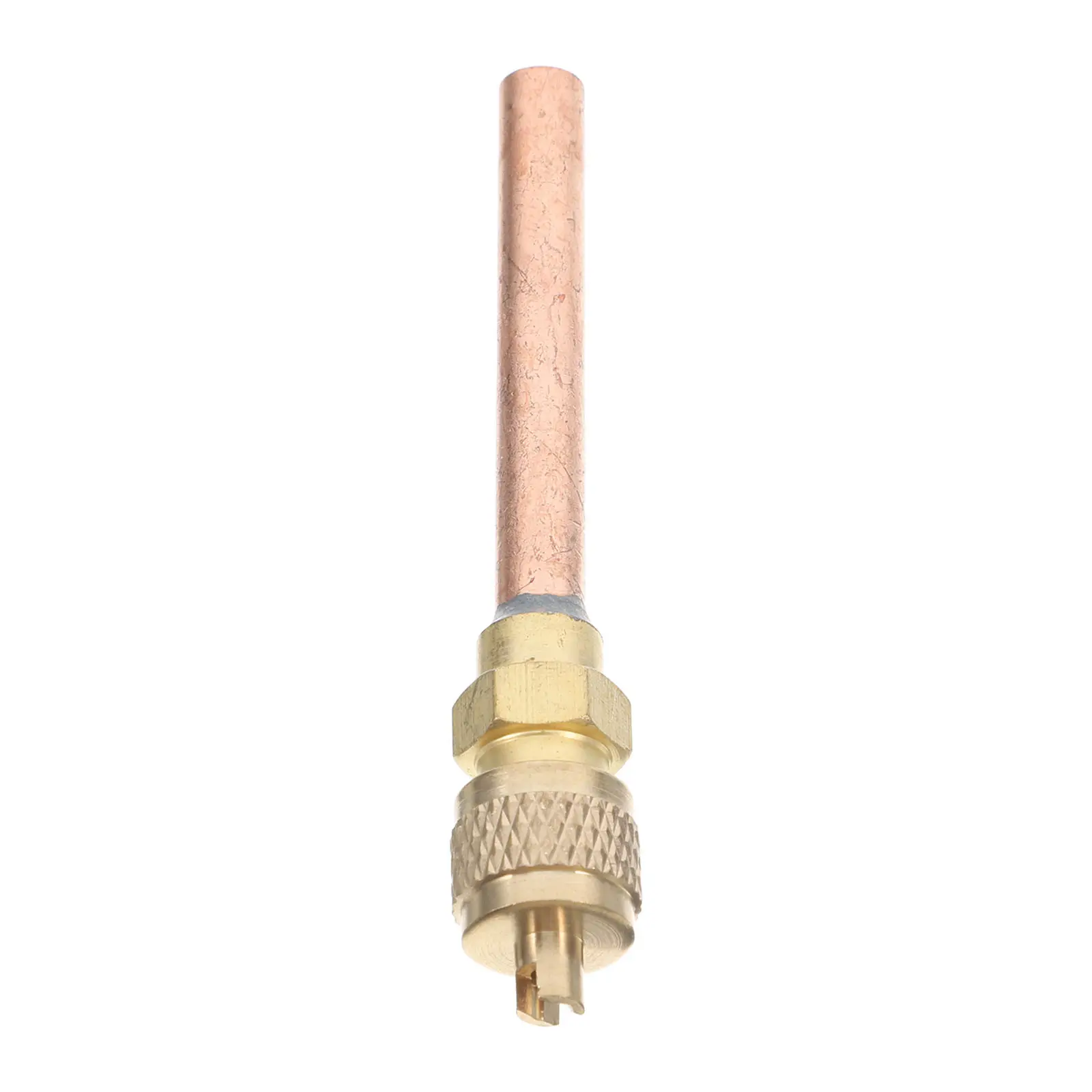Air Conditioning Refrigeration Service Access Valve Copper Refrigerant Filling Access Valve Replacement for Hvac Fridge Freezer