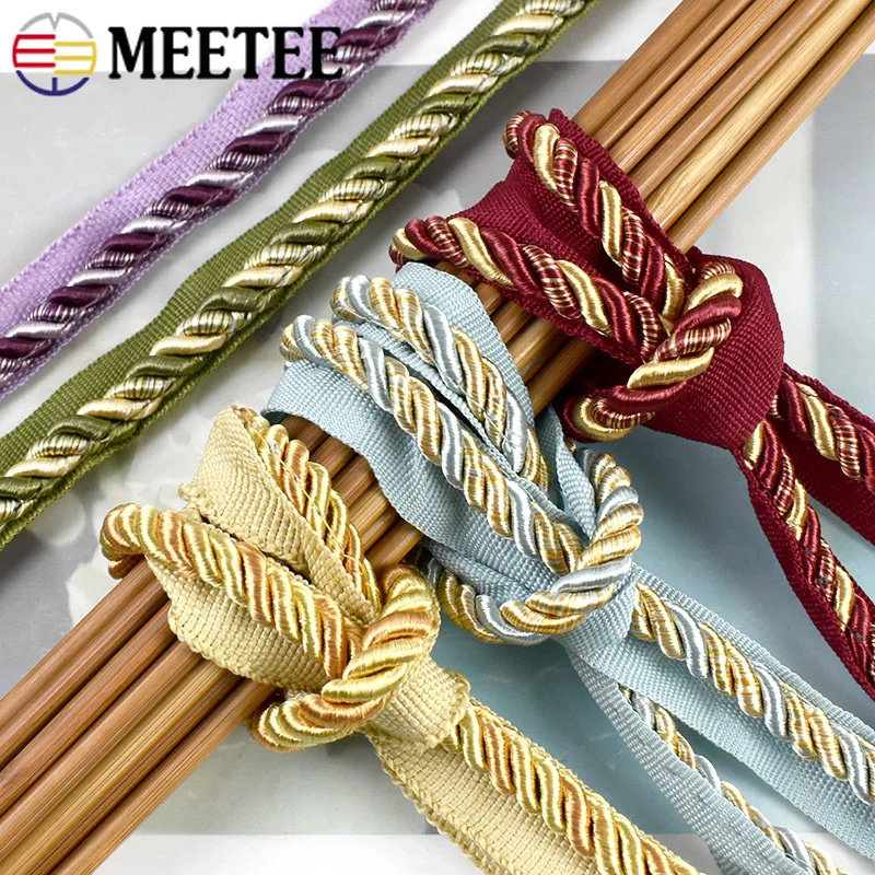 

2/5/10Meter 6mm Two-Color Rope Curtain Sofa Decor Cord Home Textile Ropes Garment Lace Thread Handmade Crafts Sewing Accessories