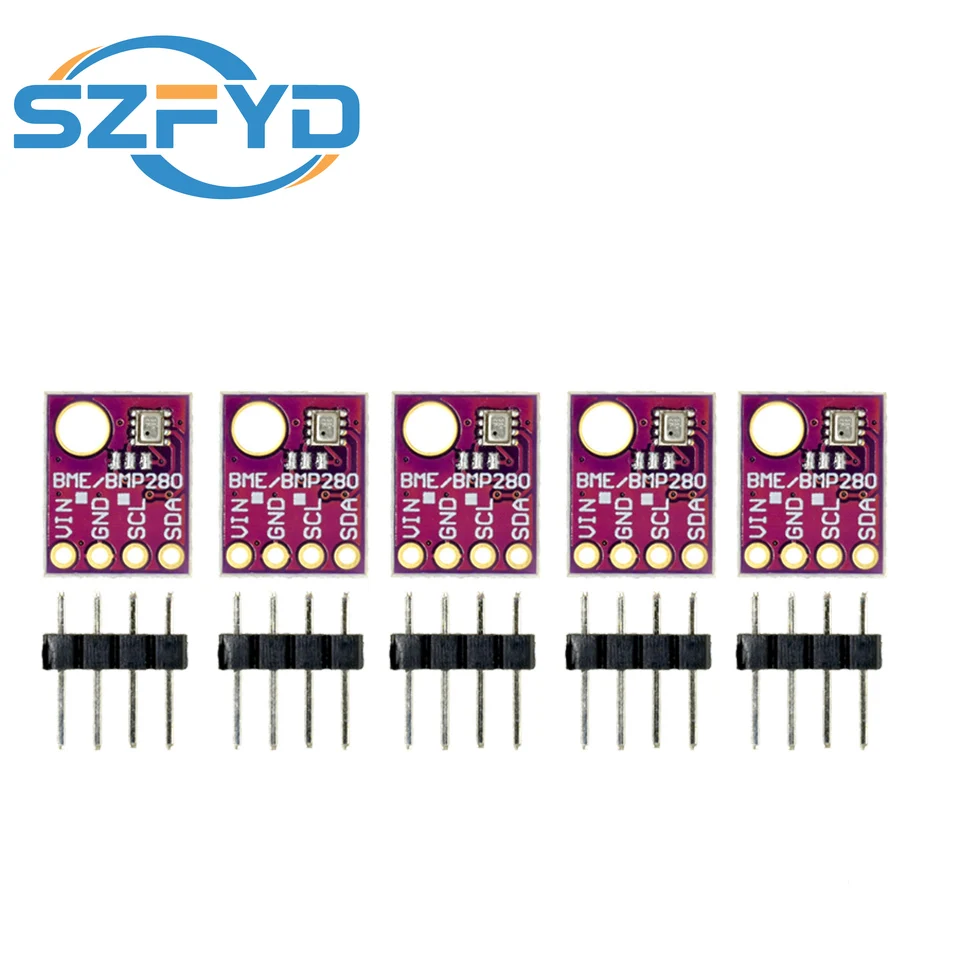 5pcs BMP280 Sensor Module - 3.3V/5V, High-Precision Barometric Pressure & Temperature Sensor