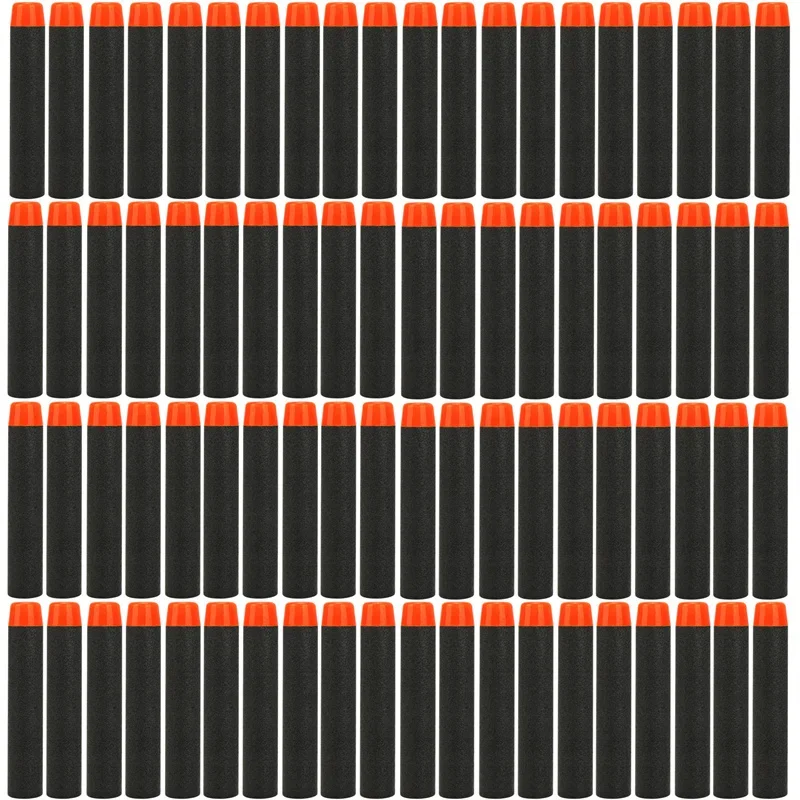 W1-Black Solid Round Head Bullets 7.2cm for Nerf N-strike Elite Series Blasters Foam EVA Refill Darts Kids Toy Guns Accessories - view 2