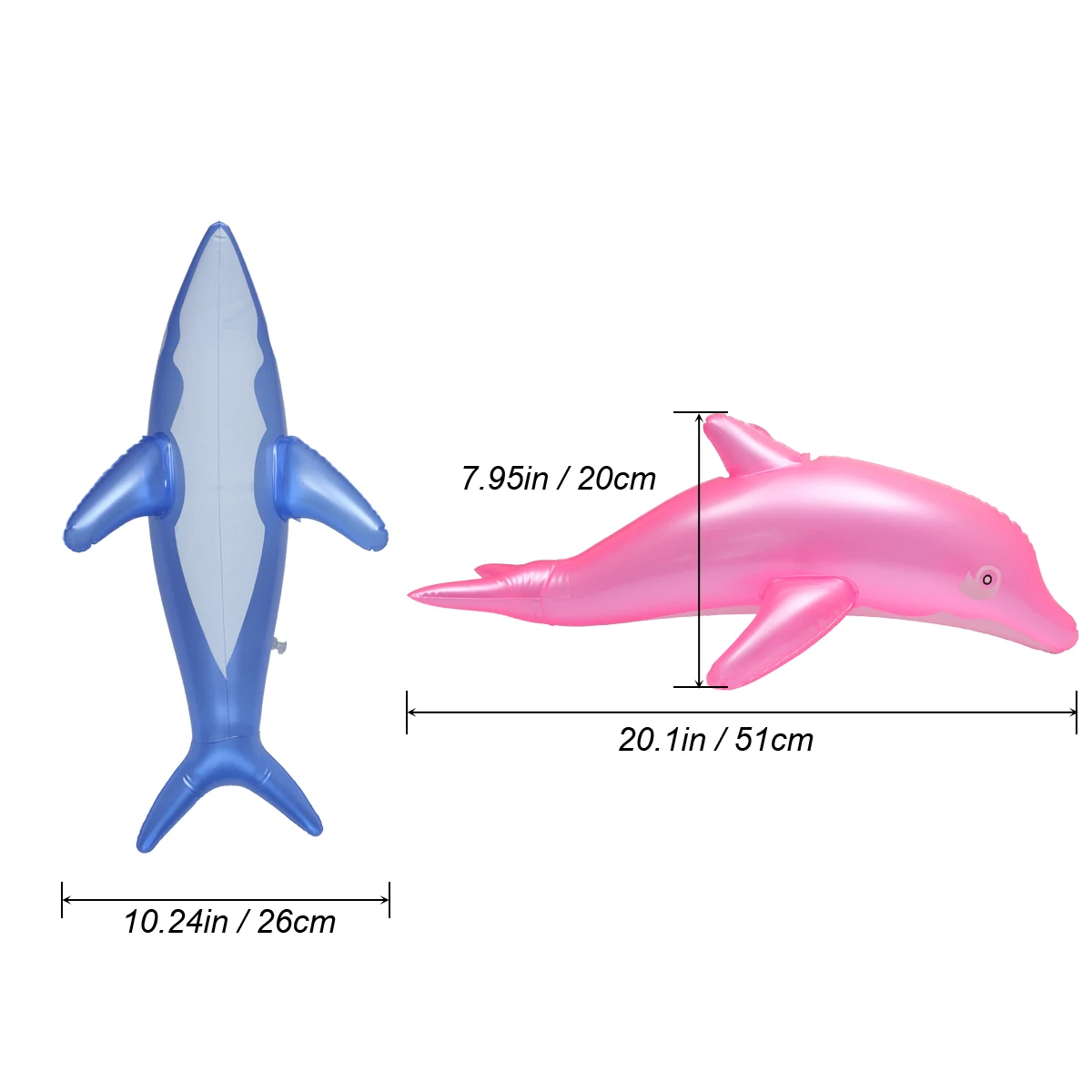 12Pcs Lovely Inflatable Dolphin Fish Beach Swimming Pool Party Children Toy Kid's Gift Birthday Beach Deco Sea Animal Toys Pvc