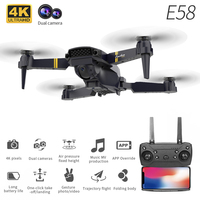 2024 E58/E88 RC Dron WiFi FPV Altitude Hold Foldable Quadcopter with 1080P 4K HD Camera RC Drone Helicopter Drone Gift Toys