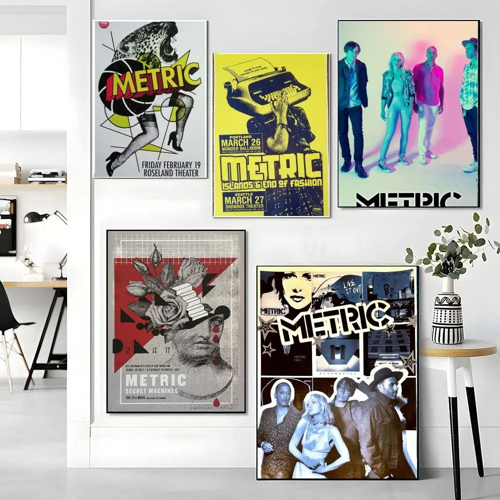 band M-Metric-C Painting Calligraphy Artwork for Living Room Bedroom Office Home Decor