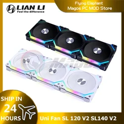 LIAN LI Uni Fan SL 120 V2 SL140 V2 Версия обновления лезвия вперед и назад Одиночная упаковка/пакет вентиляторов Доступны