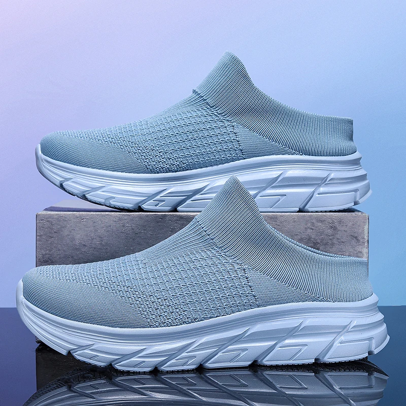 Breathable Men Casual Shoes Lightweight Male Vulcanized Shoes Outdoor Platform Men's Loafers Soft Mesh Flats Non-slip Sneakers