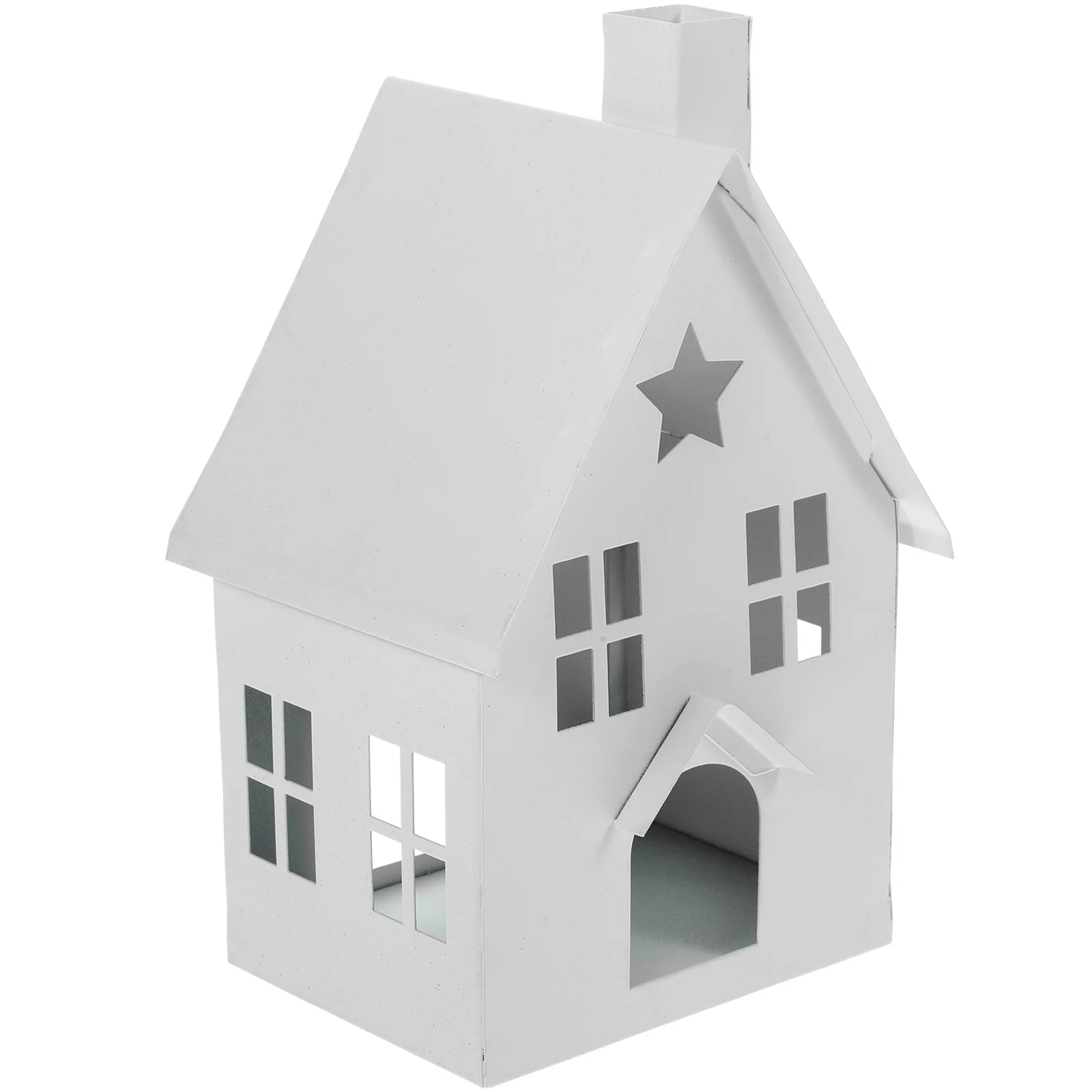 Soporte de arte del hierro en forma de contenedor de candelita de Metal Vintage para decoración de escritorio mesa de comedor para el hogar