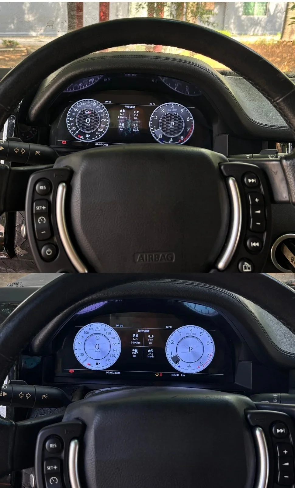 

Цифровая приборная панель LCD (виртуальный кокпит) для Land Rover Range Rover Sport L320 2005-2009 и Discovery 3 2004-2009