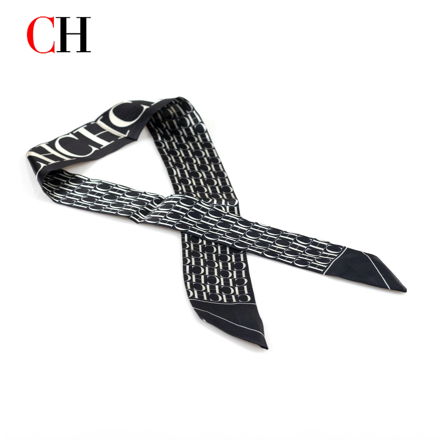 CH Women's Wrist Scarf 2026 Spring New Multi functional Silk Luggage Accessories Set Versatile Luggage Scarf