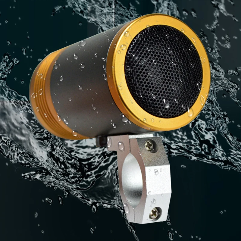 

Motorcycle Spot Light Speaker Bluetooth 5.0 Wireless MP4 Music Player For Electric Bike and ATV Support Flash Disk Music