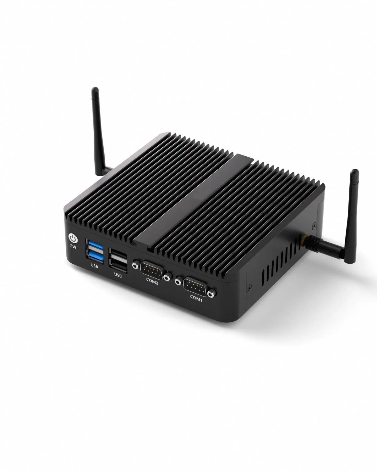 HYSTOU Mini PC senza ventola industriale Intel Celeron N100 OPNsense Pfsense Win 11 su guida Din di piccole dimensioni Barebone varie interfacce