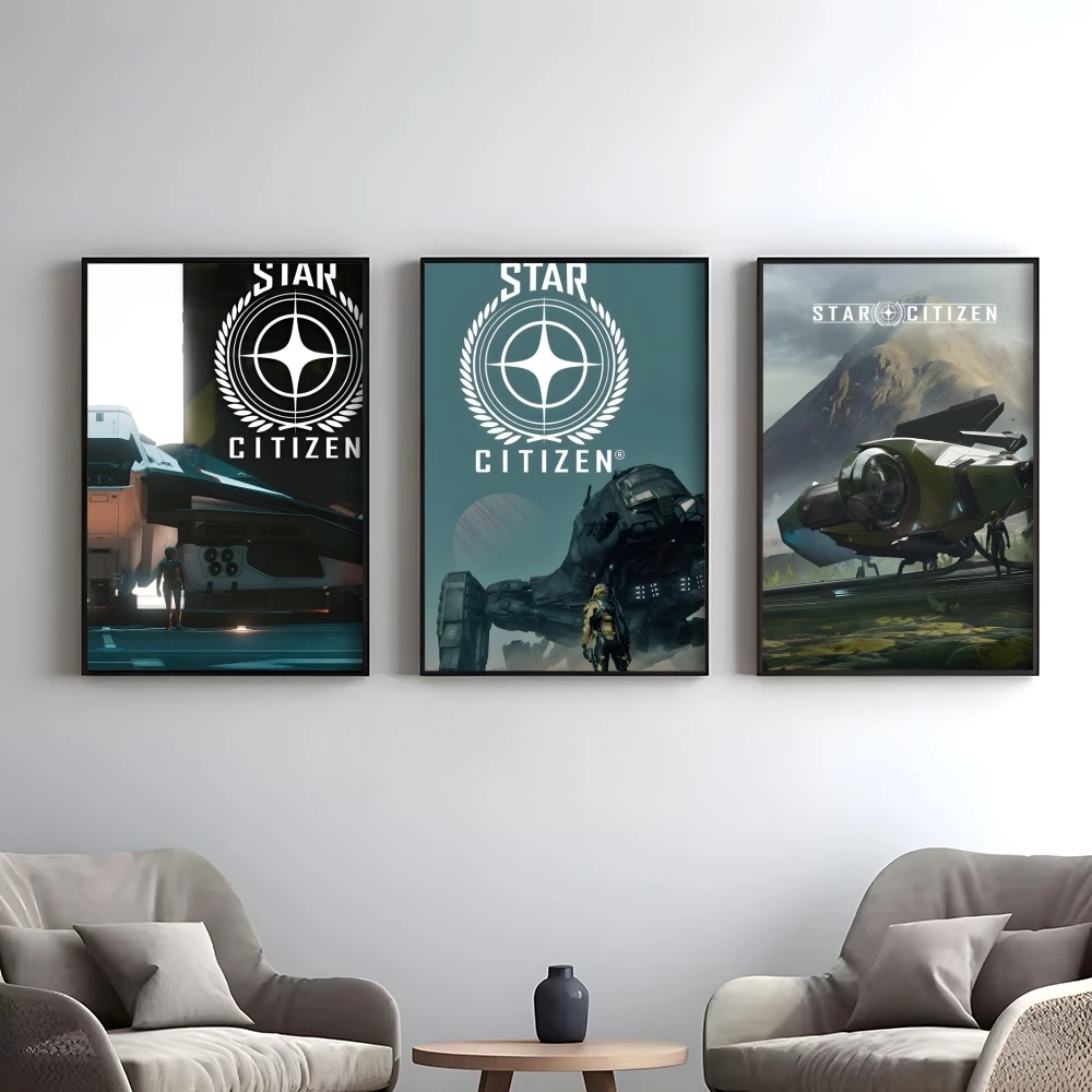 Video Game S-Star Citizen Poster Elegant And Affordable Wall Art Stickers For Dormitory Living Room And Bedroom Spaces