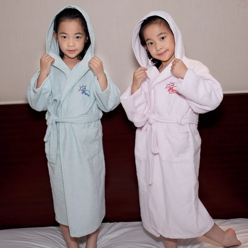 thickened-pure-cotton-children's-bathrobe-with-hat-for-boys-and-girls-spring-summer-autumn-winter-swimming-towel-material
