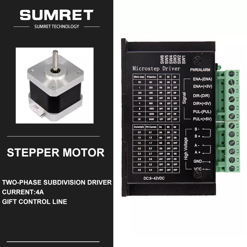 

42 57 86 Stepper Motor Driver TB6600 17HS4401S microstep DC9-40V 1 axis Stepping