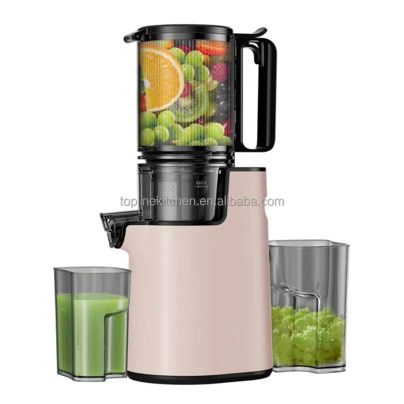 

5.5 Inch Wide Feed Chute Cold Press Slow Juicer Extractor Machines for Whole Vegetables and Fruits Masticating Juicer Machines