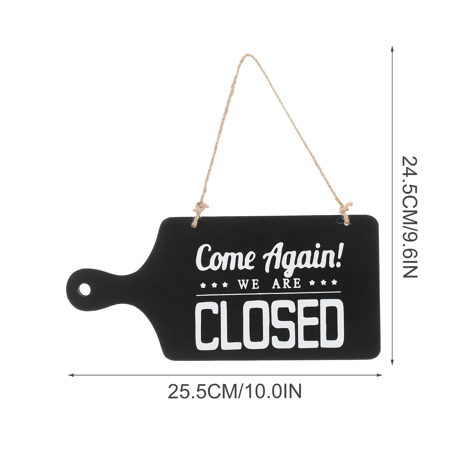 Double-Sided Hanging Door Sign Exquisite Craftsmanship Wooden Open Closed Indicator for Retail Stores Vintage Decorative Store