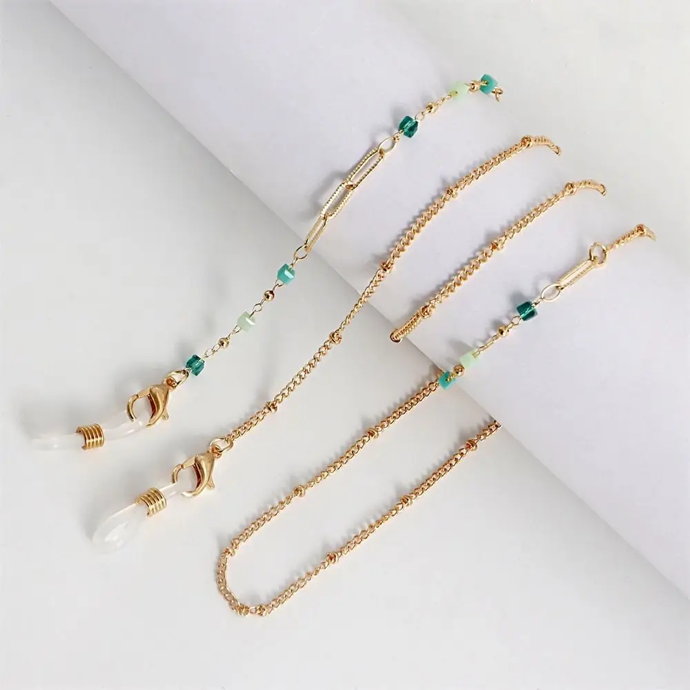 

Hanging Chain Anti-lost Neck Strap String Flower Hanging Neck Mask Chain Spectacle Cord Metal Glasses Chain Sunglasses Chains