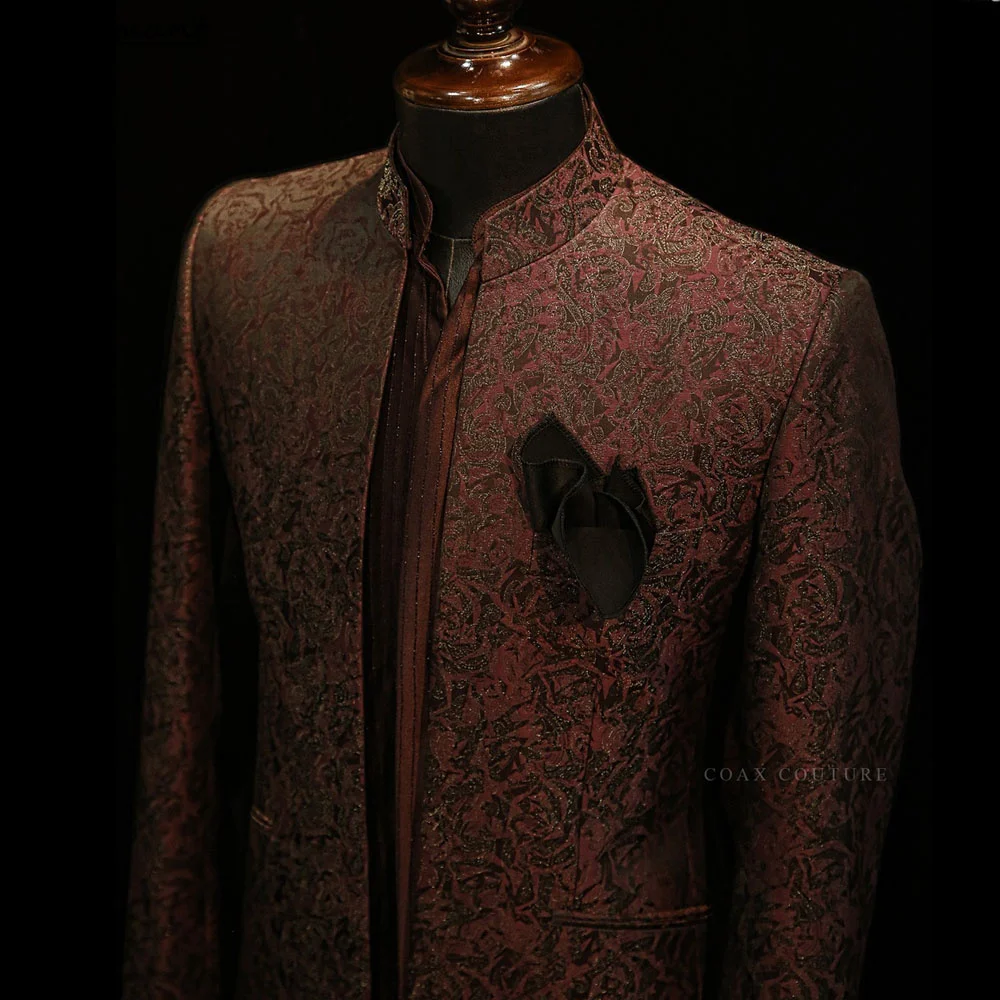 Pantaloni blazer da uomo Abito da sposa da uomo d'affari Giacca Cappotto Pantaloni Gilet Set abito slim di alta qualità