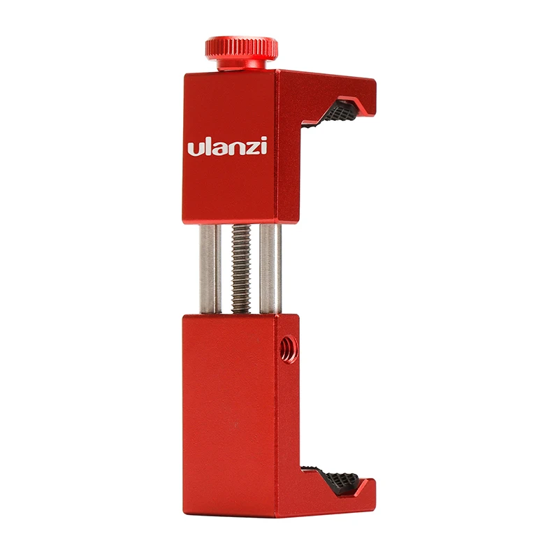 Ulanzi ST-02S 65mm a 95mm tripé suporte de telefone com sapata fria 1/4 parafuso suporte de montagem de telefone clipper para iphone x 8 7 plus samsung