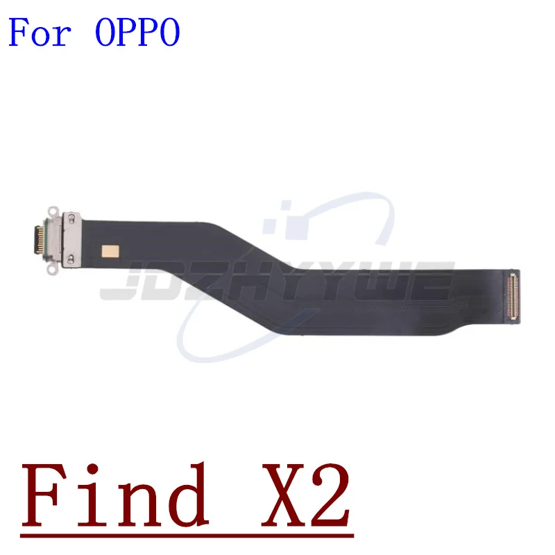 Original USB Charging Port Board Dock Plug Connector+SIM Card Holder Socket Flex Cable For OPPO Find X2 X5 Pro Lite