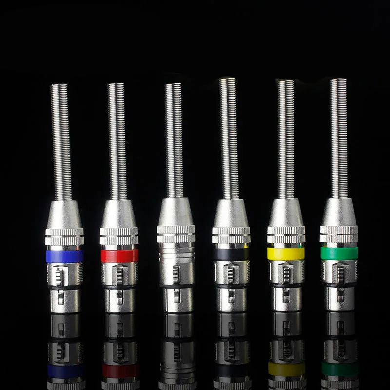Drei-Kern-Kanonen kopf Metall feder schwanz xlr symmetrischer Stecker Kanone männlicher und weiblicher Kopf Mikrofon verstärker Mischt isch