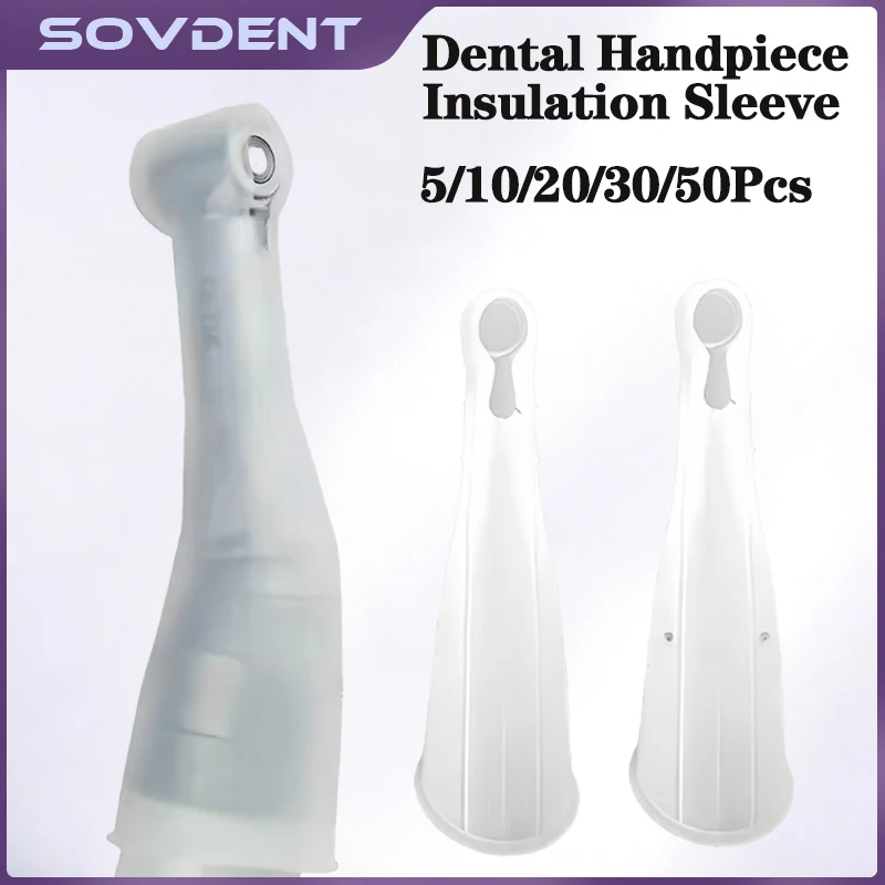 5/10pcs Dental Contra Angle Protection Insulating Sleeve Case Sheath Sheet Cover Dental Low-Speed Electric Motor Accessories