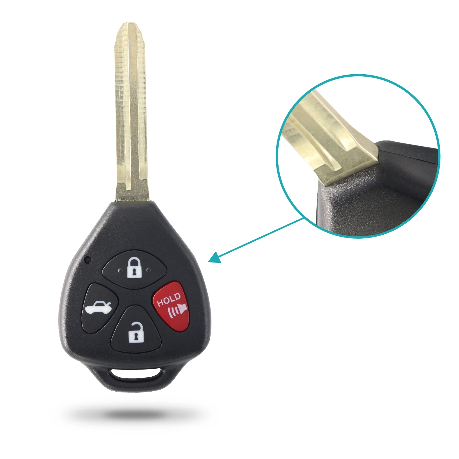 GQ4-29T Key Shell with Blade Car Remote Entry Keyless Fob No Circuit Board For Toyota Matrix Venza Corolla Avalon