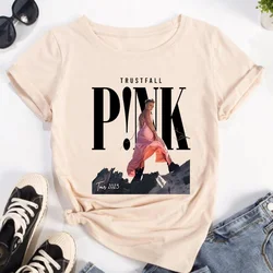 Pink p Nk t shirt women funny streetwear tshirt female graphic clothing