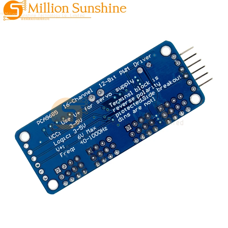 16 채널 12 비트 PWM 서보 Driver-I2C 인터페이스, PCA9685 모듈, 라즈베리 파이 쉴드 모듈, 서보 쉴드