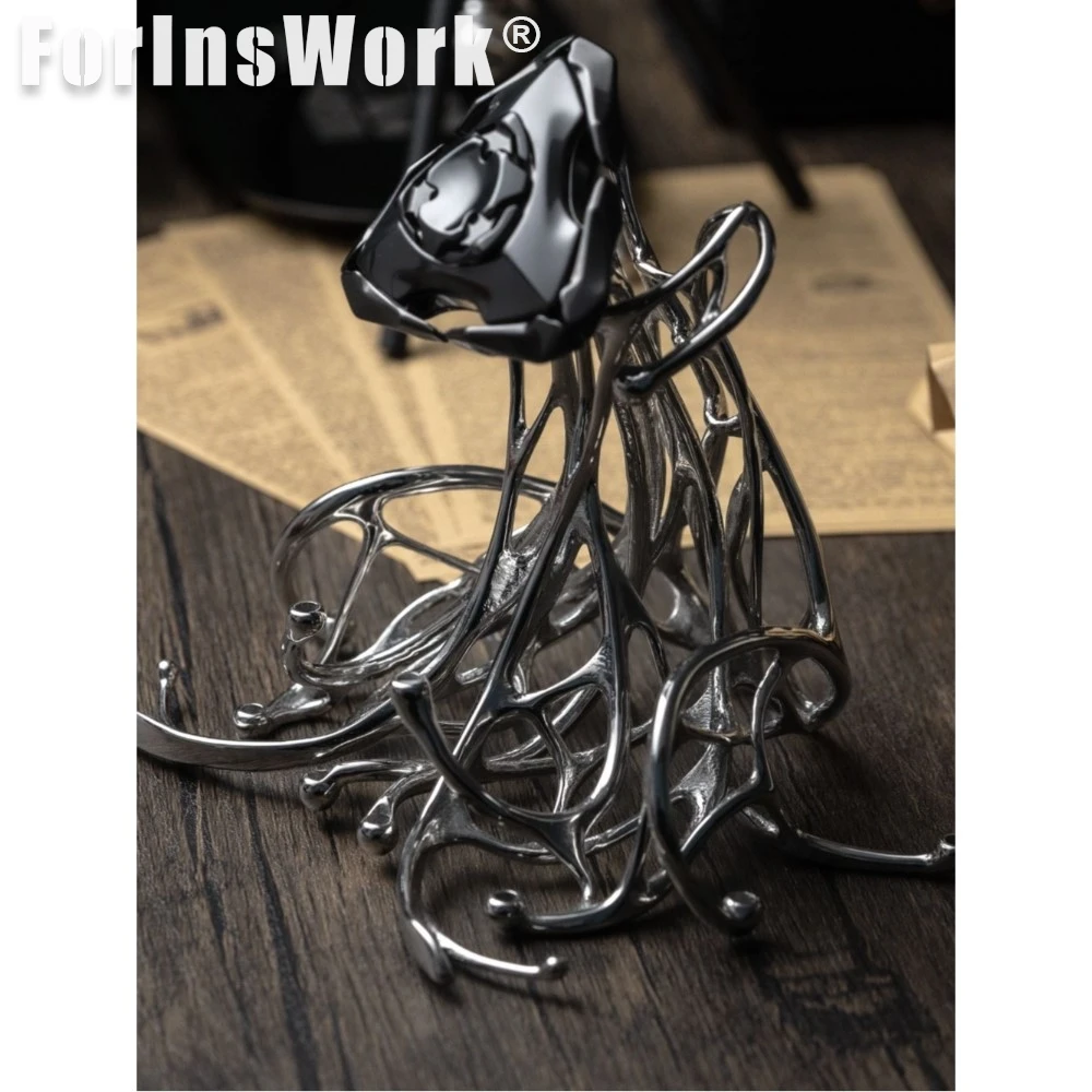 フリック・メック・スタジオ ブレード・スピナー 研磨ジルコニウム フィジェット・スピナー ストレス解消おもちゃ メタル・フィジェット・トイ 回転コマ