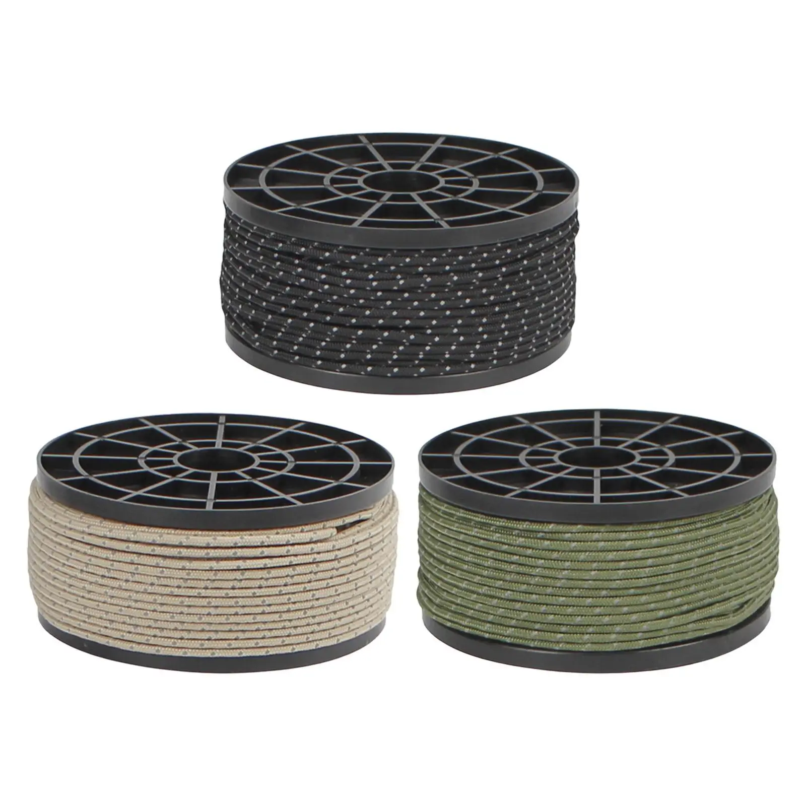 

Tent Guide Rope Multipurpose Reflective guyline for Backpacking Fishing Tarp