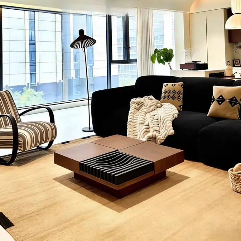 

Quality Classy Brown Coffee Tables Walnut European Designer Bauhaus Coffee Tables Living Room Nordic Mesa De Centro Furniture