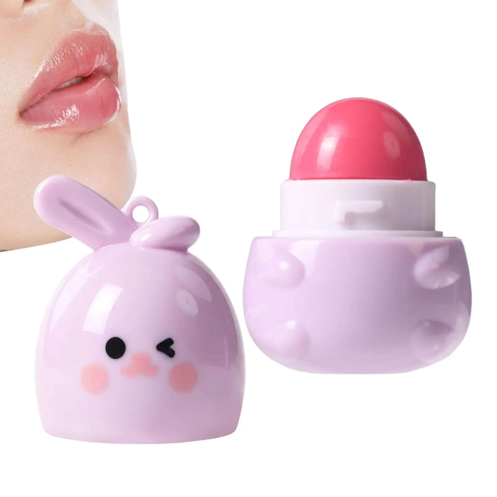 Bunny Temperature Changing Lip Balm Rabbit Shaped Hydrating Reactive Lipstick Waterproof Anti-Dry Cracked Warm Change Lipstick view 6