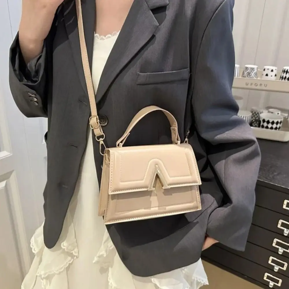 Casual Retro Shoulder Bag Candy Color Street Trend Crossbody Bag PU Material Large Capacity Ladies Handbag image 3