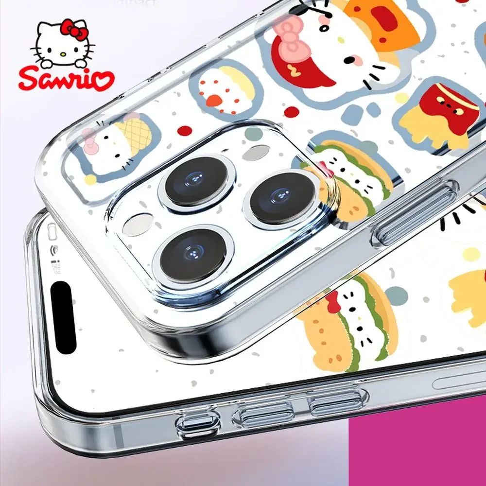 Kitty Cat Iphone Cases Iphone 16/15/14/13/12/11/x/xs/xs Max Girl Iphone 16 Promax Case Sanrio Hellokitty Anime Accessory