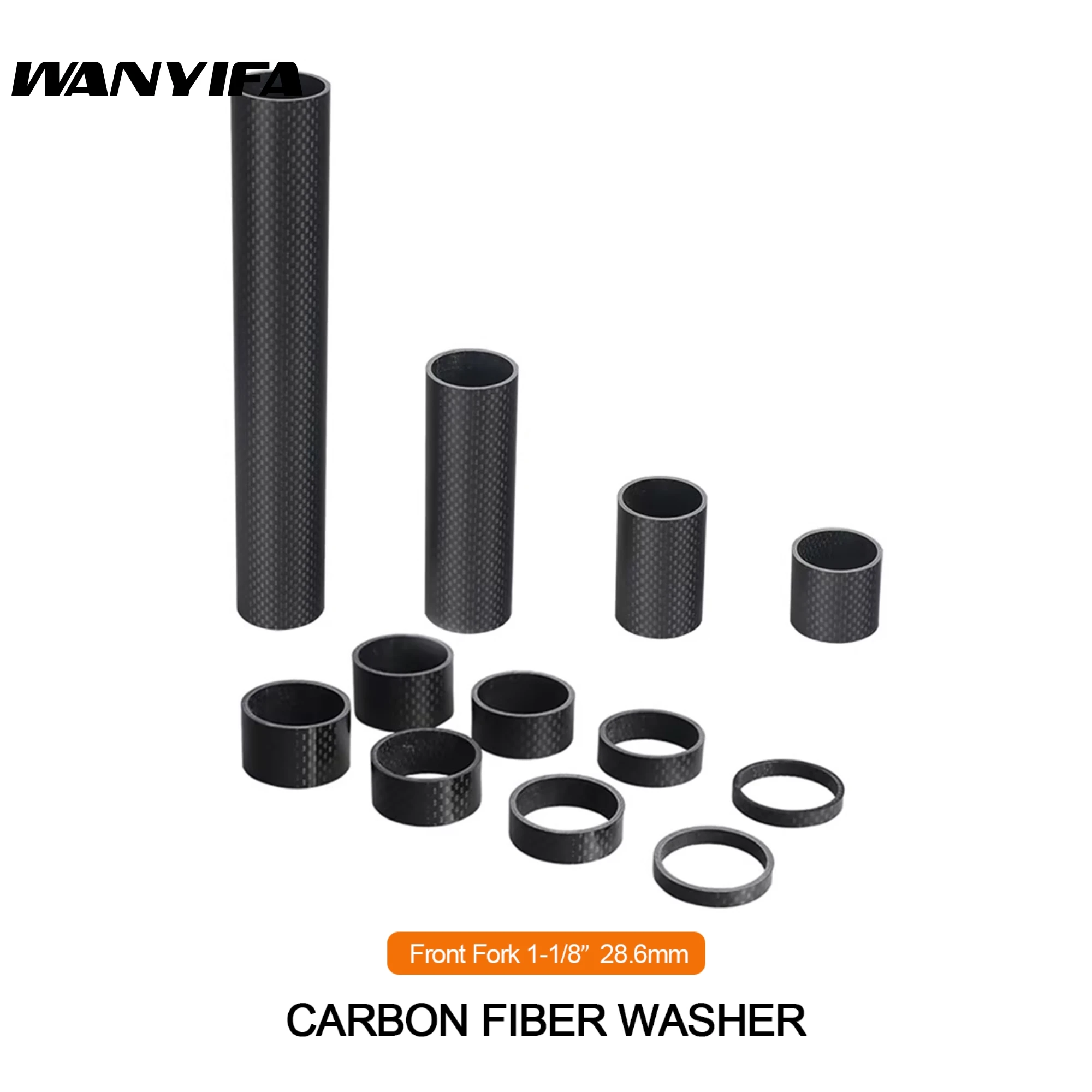 Wanyifa Bicycle Headset Carbon Washer 1-1/8\