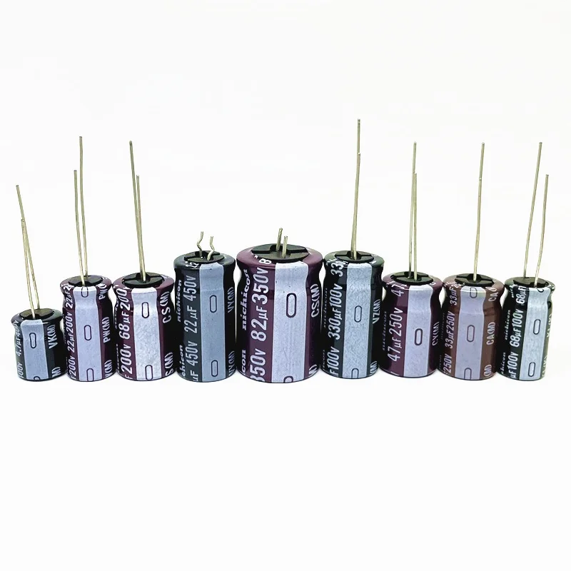 

Nichicon High Voltage Electrolytic Capacitor 63V 100V 250V 350V 400V 450V 1/2.2/3.3/4.7/6.8/10/22/33/47/56/68/82/100/120/330uF