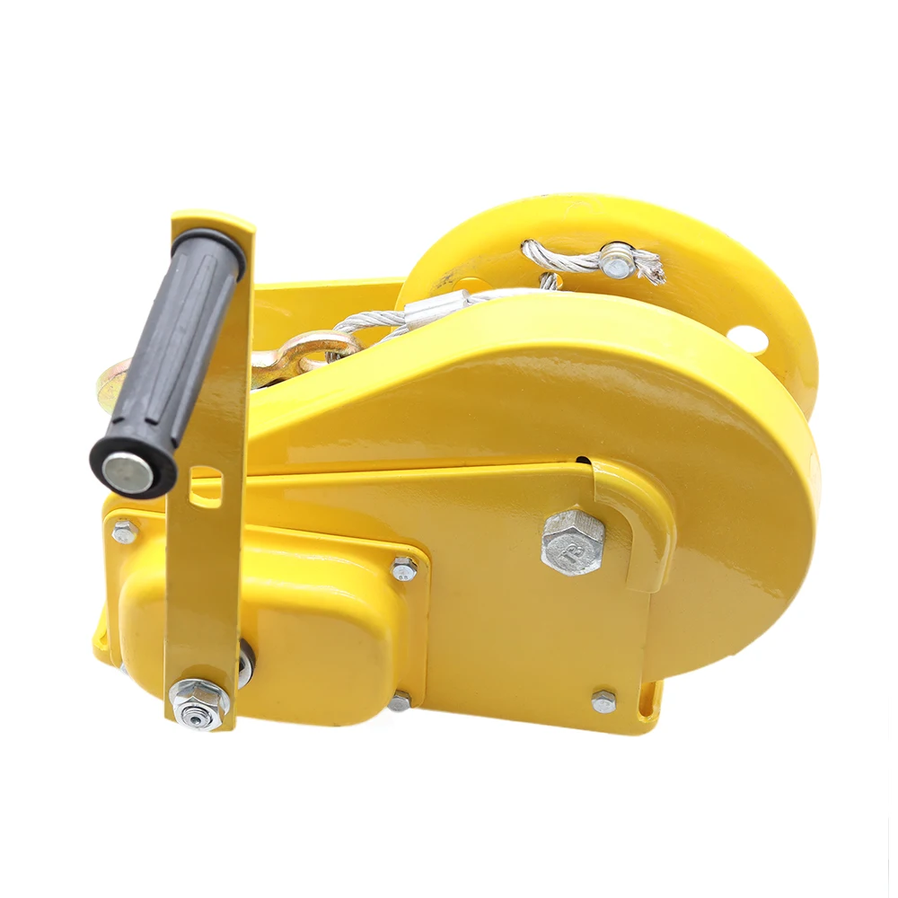 1200/1800/2600LB Two-way Self-locking Small Hand Windlass with Automatic Brake Manual Winch Tractor Winch Portable Whinches