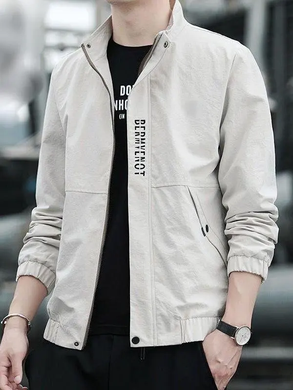 

Осенняя мужская одежда Jaet Dad, верхняя одежда с воротником-стойкой, Haome, корейская молодежная верхняя одежда для тела, модная повседневная одежда