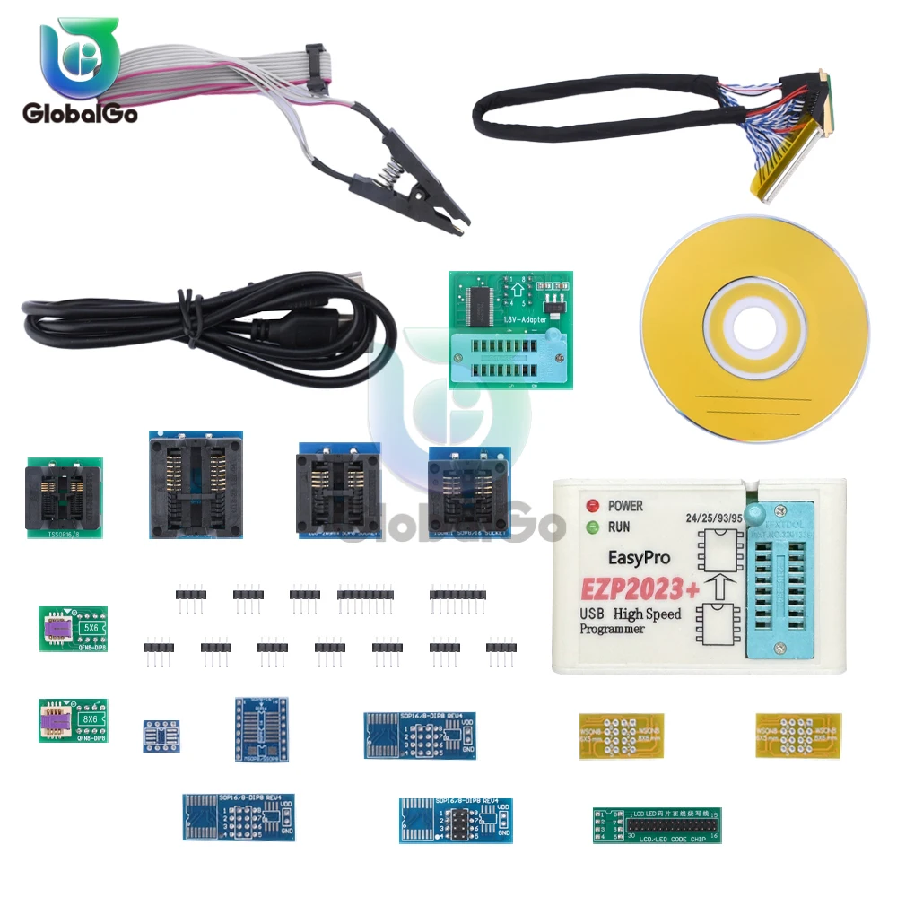 EZP2023 High-speed USB SPI Programmer EZP 2023 Support 24 25 93 95 EEPROM 25 Flash BIOS Chip Better Than EZP2019