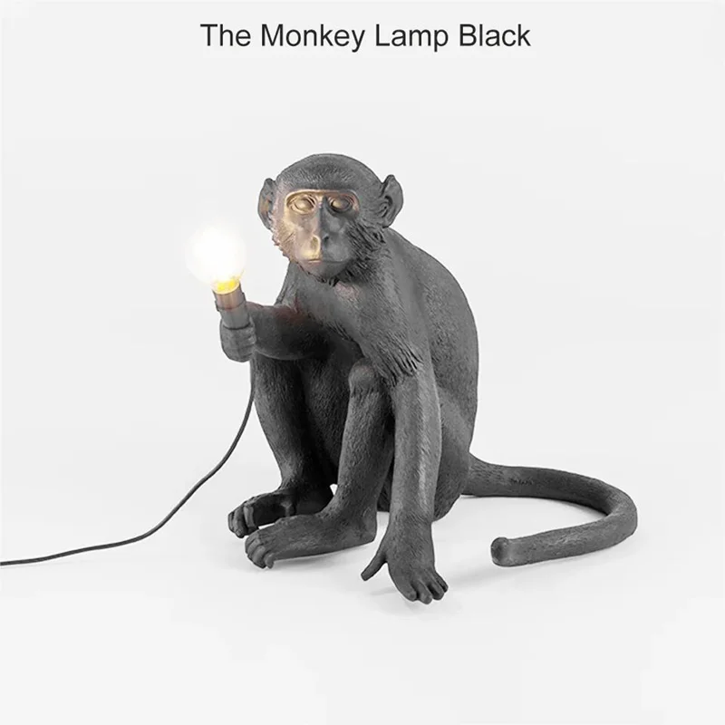 

Modern LED Resin Monkey Chandelier Monkey Lamp Lighting Kid's Home Decor Desk Lamp Birthday Gift Night Lights EU/AU/US/UK Plug