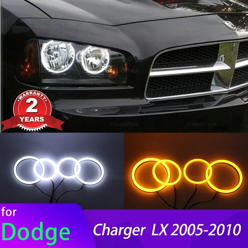 

Warranty Switchback Cotton Light Rings DRL LED Angel Eyes Kit For Dodge Charger LX 2005-2010 Cars Headlight Retrofit