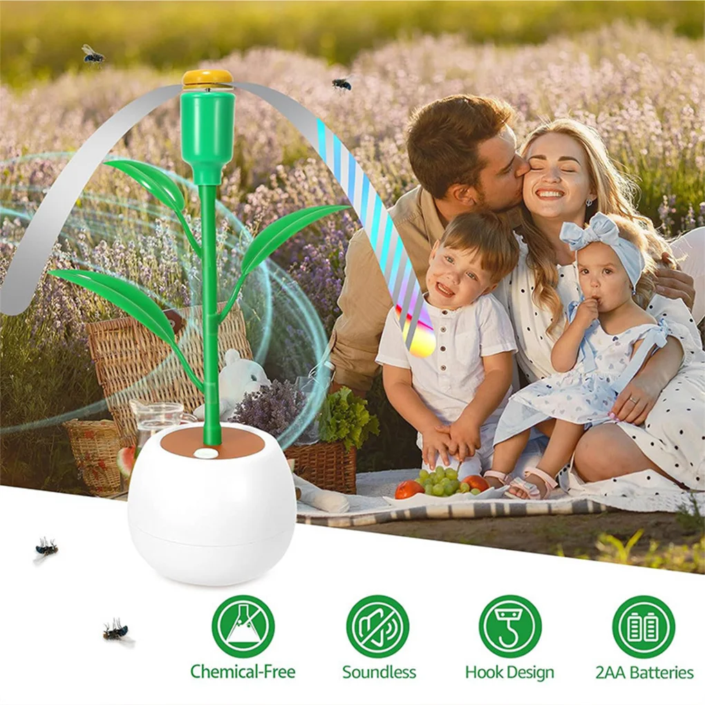 Belfans Fly Spinners For Table Noise-free Easy To Carry ABS Wasps Or Flies. Is Powered By