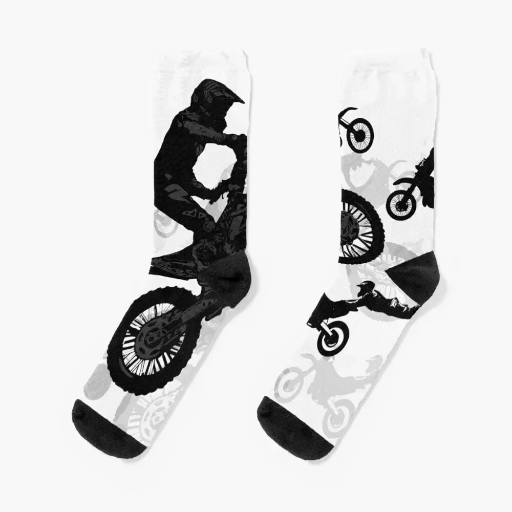 

Extreme Stuntmen - Motocross Riders Socks winter custom Stockings compression bright garter Men Socks Luxury Brand Women's